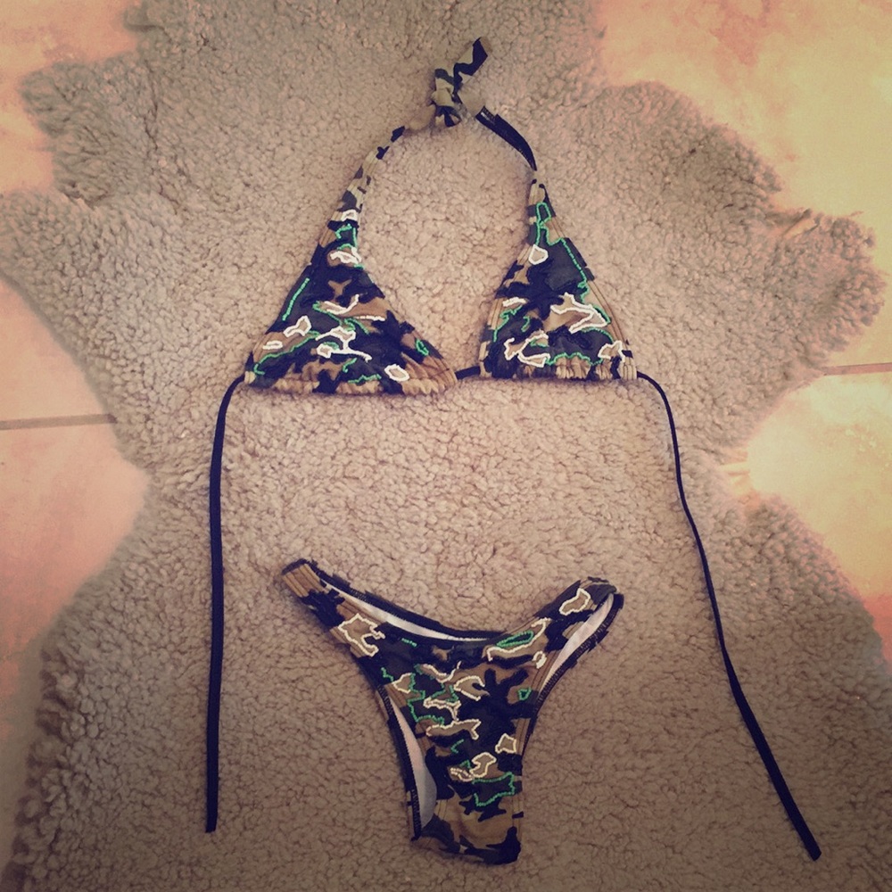Brazillian Bikini with beautiful bead work